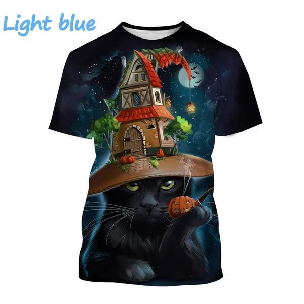 Мужская и женская модная футболка с принтом животных — фото 8