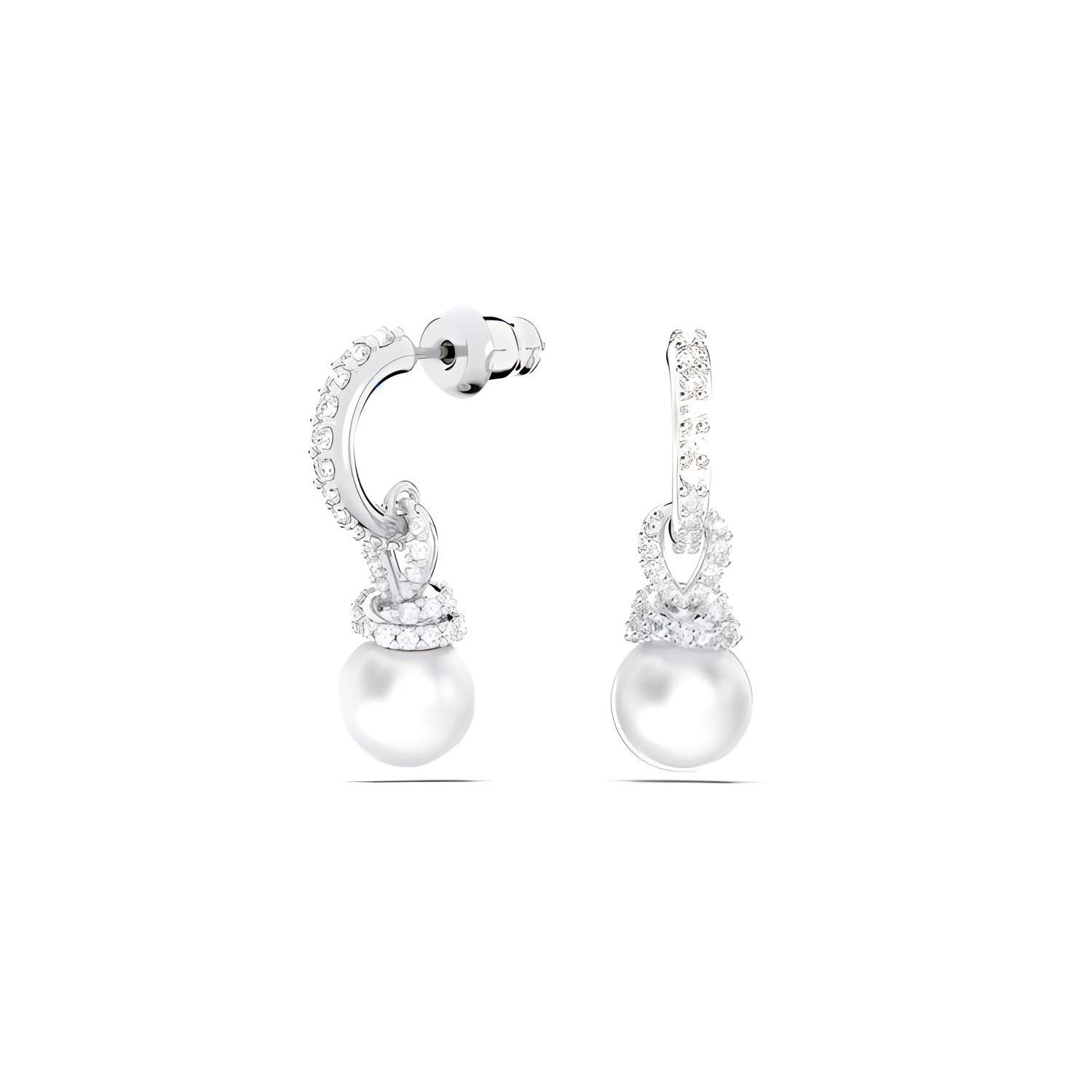 Swarovski Originally Earrings Womens Silver F