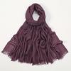 Large Size Cotton Feeling Scarf Women Plain Foulard Femme Luxury Hijab Long Bandana Evening Party Dress Shawls and Wraps