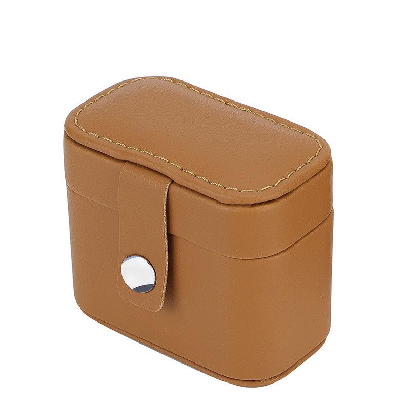 

Компактная дорожная шкатулка для украшений с зеркалом - Портативное хранилище для серег и колец 6.5*4*5.5 cm