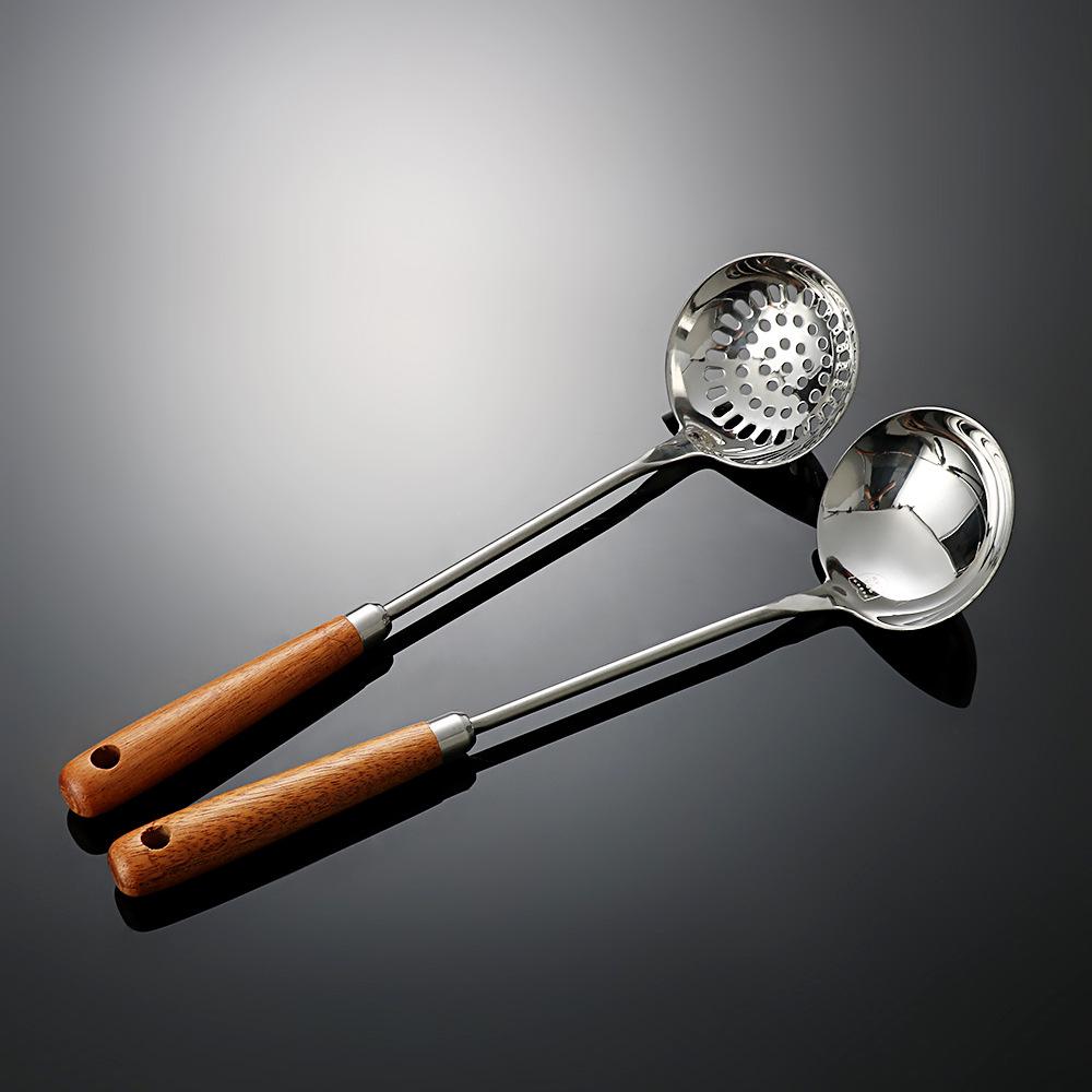 304 Stainless Steel Camping Spatula and Spoon Cookware Set