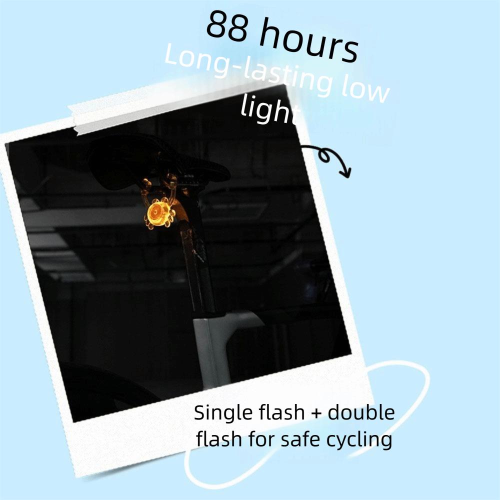 Waterproof LED Bike Rear Light Lobster/Crab Shape Bicycles Rear Lamp  Nighttime Riding