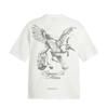 25 Grenzüberschreitende Europäische und Amerikanische Trendmarken Repräsentieren Leben Pegasus Buchstabe R Aufgedrucktes Kurzarm-T-Shirt Herren und Damen High Street