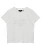 Syupeodeulai Women'S Slogan Logo T-Shirt White Sdfiscq02Wht