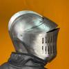 Dark Soul Unisex Warrior Steel Helmet Elegant Medieval Armor for LARP, Cosplay Reenactments Handcrafted