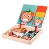 Magnetic Whiteboard Educational Magnetic Block Puzzle Board Game For Logic Thinking Training With Facial Feature Vehicle Themes