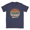 Oversized T Shirt Beach 40th Birthday Classic Vintage 1986 Original Parts Novelty TShirts Cotton Tshirt Men Classic Top Tees