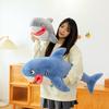 Smiling Shark Plush Toy Cute Red Lips Megalodon Pillow Doll Large Sleeping Soothing Doll