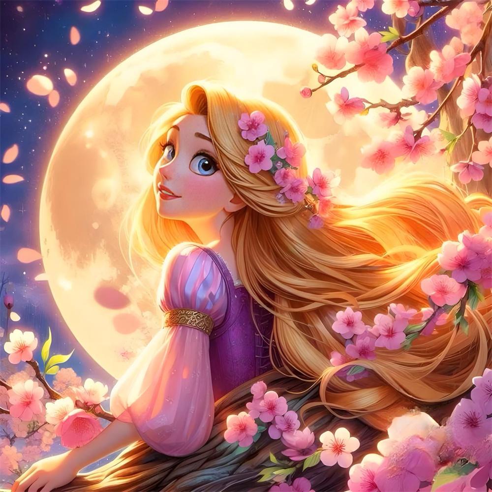 Disney 5D Diamond Painting Princesses Cross Stitch Mosaic Kit Home Decoration Wall Sticker DIY Handmade Gift
