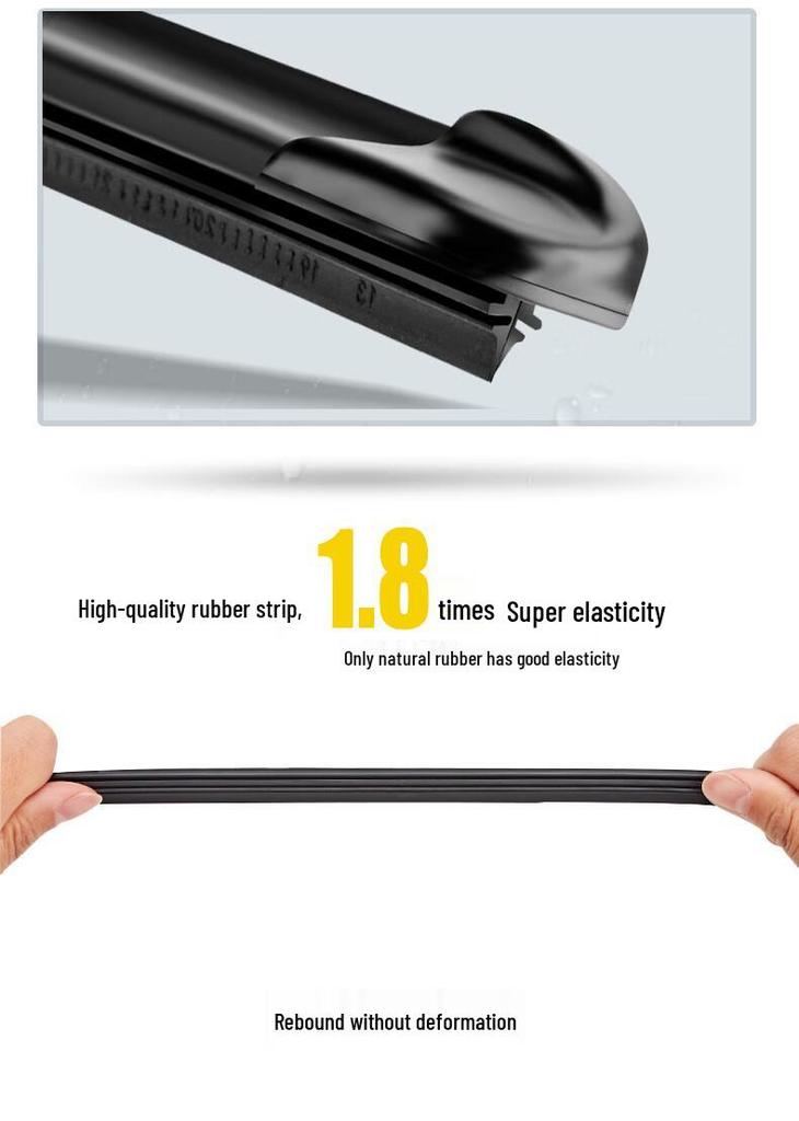 2019 FAW Bestune T77 Frameless Silent Wiper with T33 Front & Rear Rubber Strip