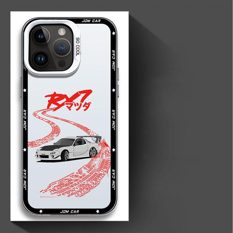 JDM Dream Car Sport Phone Case for Apple iPhone 16 15 Pro Max 13 14 Plus 12 11 Pro Plus  Matte