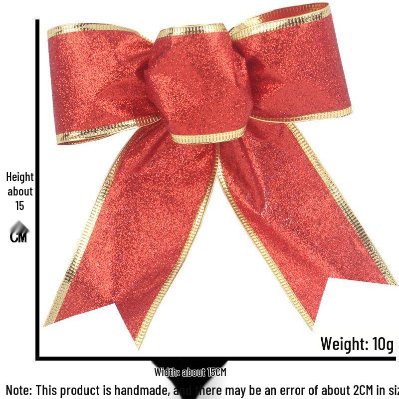 15cm Zwiebelpulver Weihnachtsbaumgirlande mit kleinen Schleifendekorationen