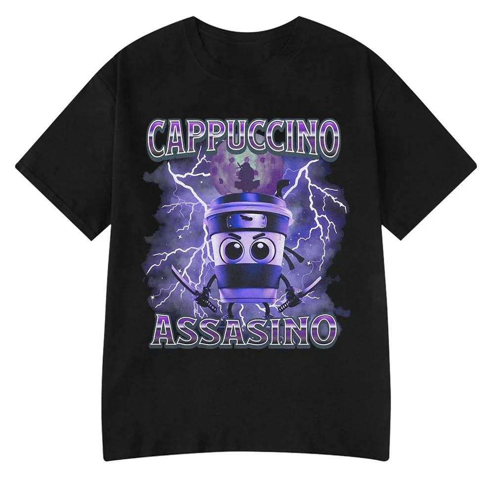 Italiensk Hjärnröta Tralalero Tralala Tung Tung Tung Sahur Bombardiro Krokodil Rolig Meme T-shirt Män Kvinnor T-shirts Y2k Toppar
