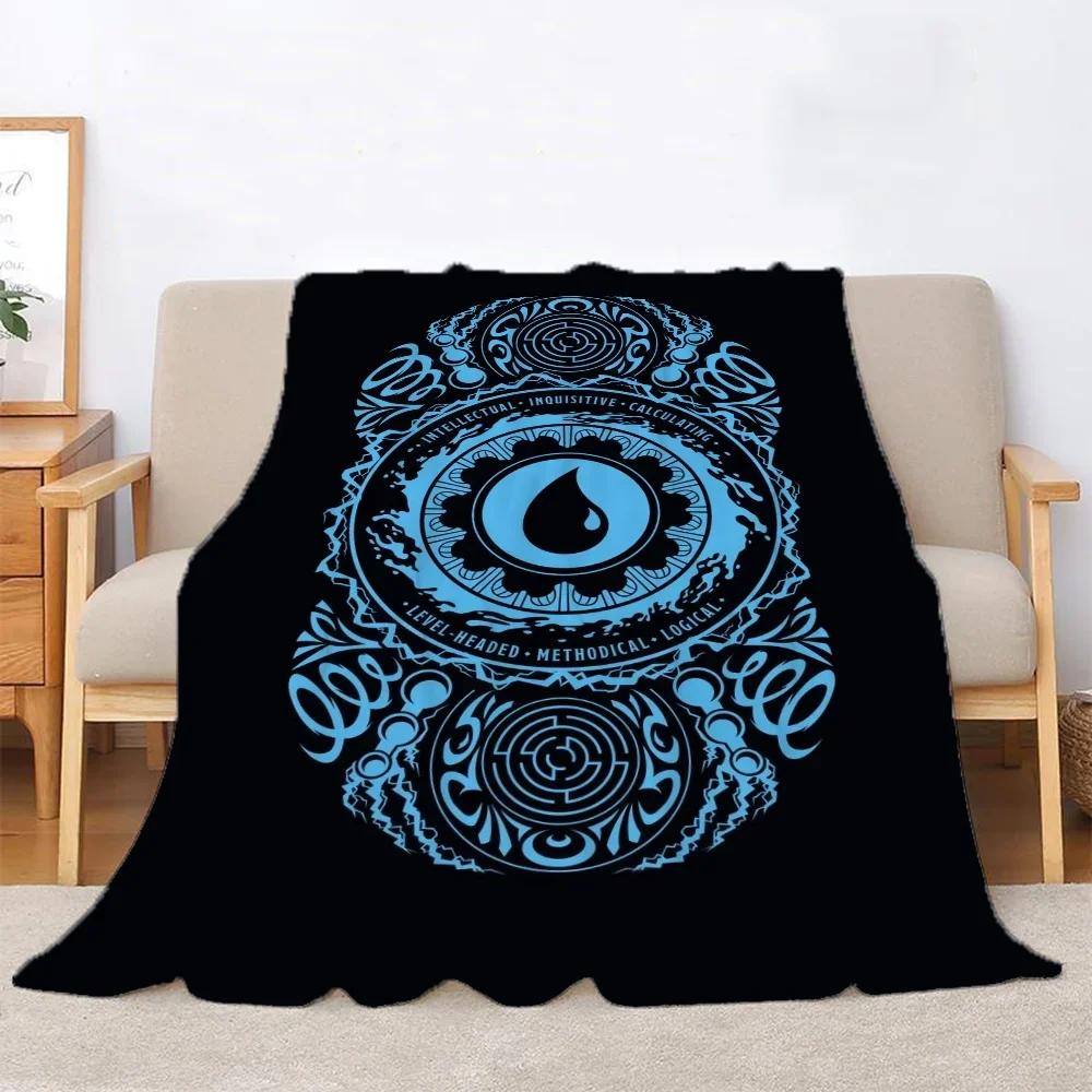 Magic the Gathering Kawaii Blanket King Size Bed Blankets & Throws Microfiber Bedding Knitted Plaid Home Interior Beach Towel