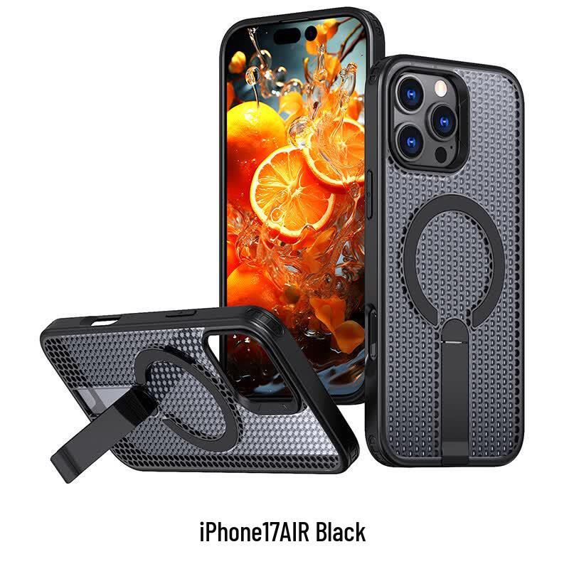CAXITON Magnetic Honeycomb Cooling Kickstand Case for iPhone 17 Air