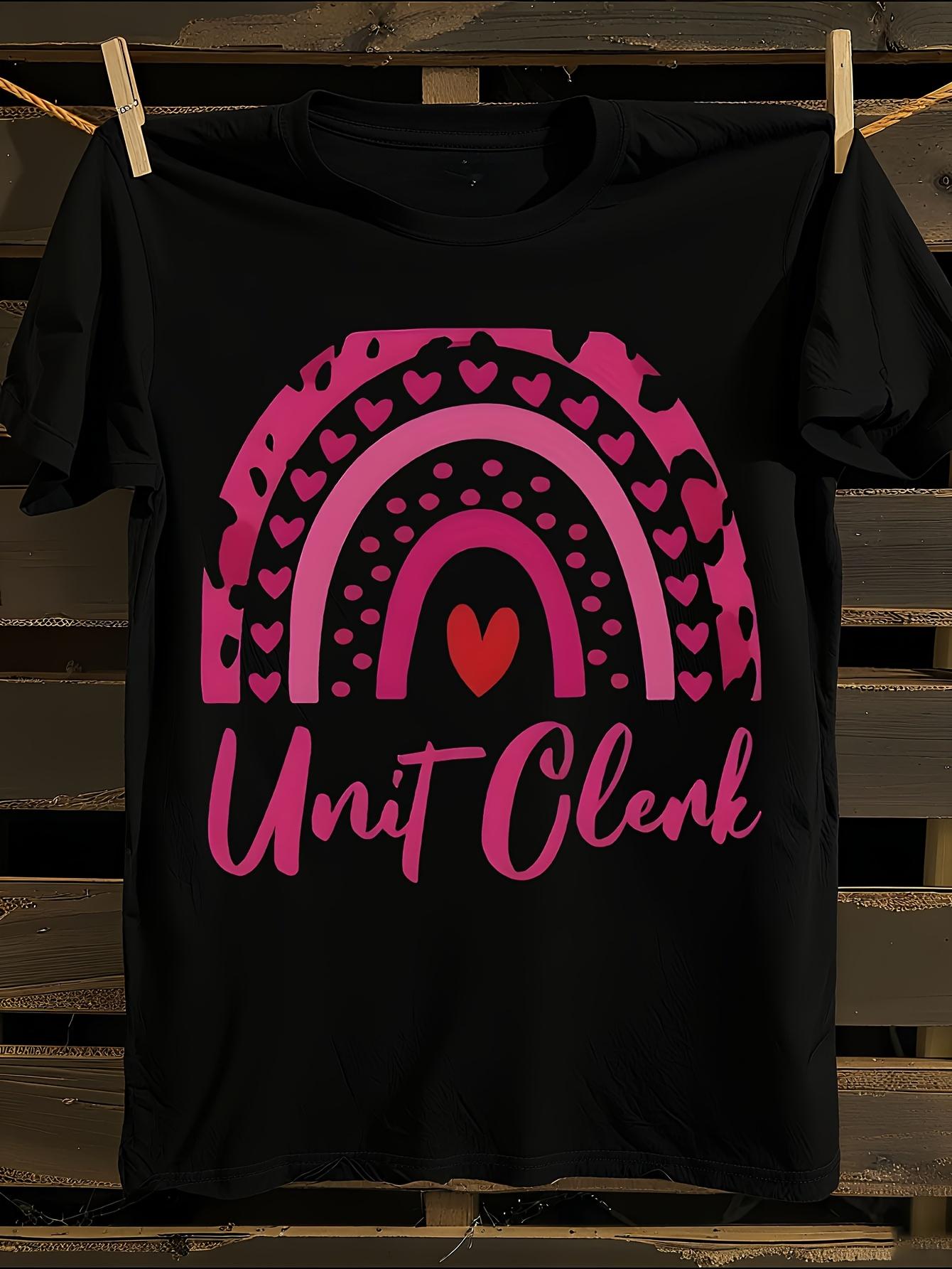 Unit Clerk Rainbow Symbol T-shirt L