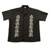 Vintage 90s Skull & Bones Button Shirt Large 23x27 Black M-Head