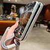 Mountain Road Print Leather Lanyard Case For iPhone 18 Pro Max 17 16 15 14 13 Pro Max Luxury Hybrid TPU+PU Anti-skid Soft Phone Cover