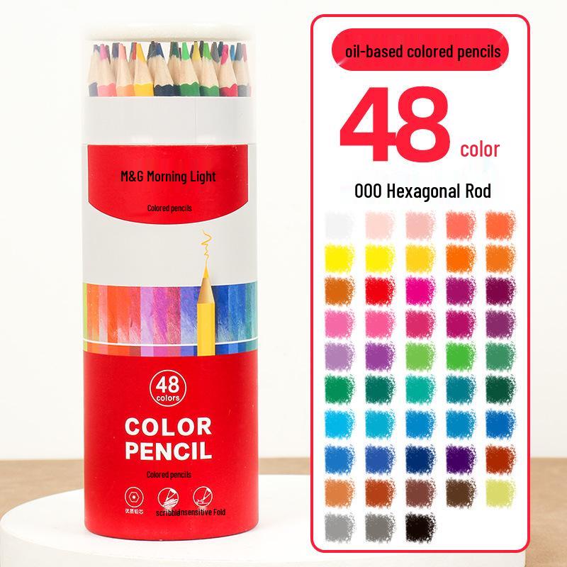 Morning Light No-Sharpen Water-Soluble & Oil-Based Colored Pencils for Kindergarten & Primary Students