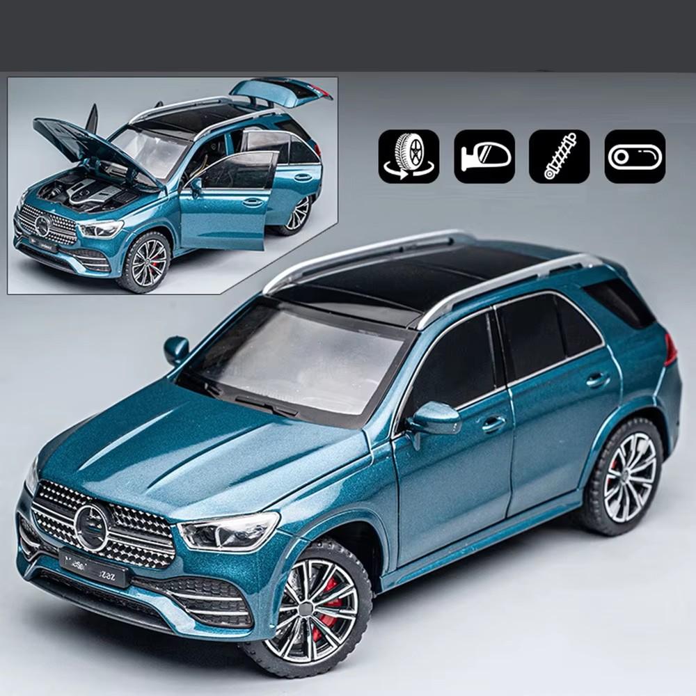 1:24 Maybach S680 Gle350 Car Toys Diecast Alloy Model Sound Light Pull Back Doors Opened Front Wheel Steering Vehices Kids Gift