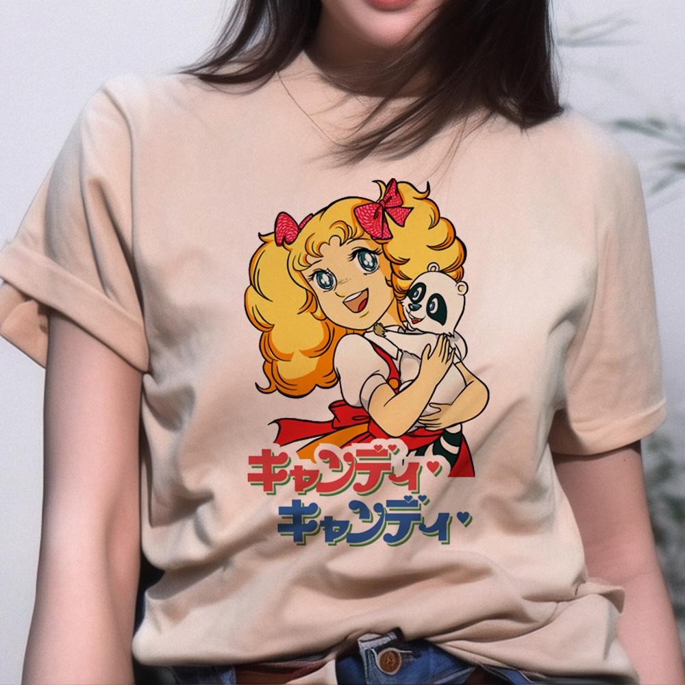 Candy Candy Tshirts Women Summer T Shirt Girl Harajuku Clothes
