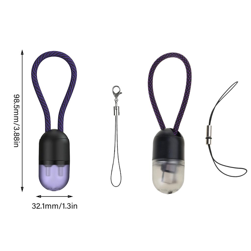 Compact 0.2M 240W USB C To USB C Cable Capsule Design with Lanyard Fast Charging Cable With Data Transfer Capability