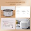 Suitable for Xiaomi C1 Rice Cooker 3 Liters 4l5l Stainless Steel Liner 0 Coated 316L Stainless Steel Inner Cooking Pan Liner Accessories