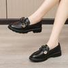 Loafers 2025 New Spring High-end Soft-soled Small Leather Shoes Small Fragrant Flat Shoes Single Shoes