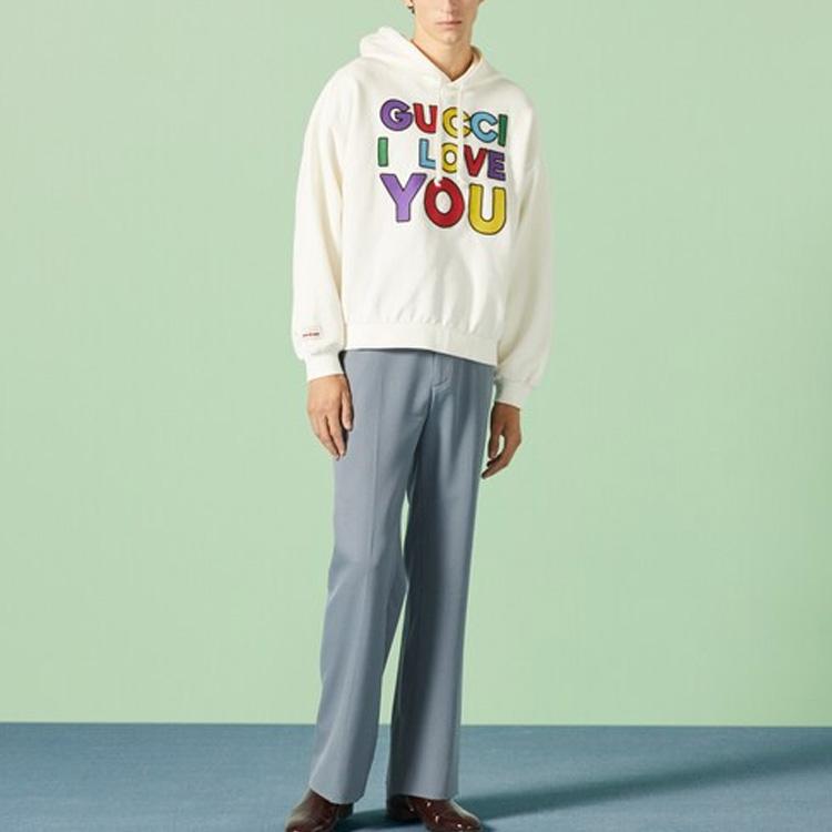 Gucci Sweatshirts Men's Ecru Hooded (Non-detachable) Moderate 721427-XJFVI-9088