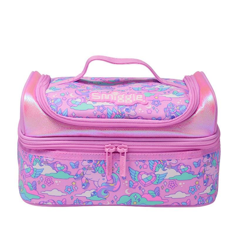 Kids Insulated Lunch Bag School - Double Layer Waterproof Canvas Tote With Handle Large Capacity Leakproof Student Lunchbox