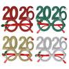 2026 Digital Funny Christmas Glasses Frame for New Year Eve Party Decoration Supplies Creative Photo Booth Prop Kids Gift Favors