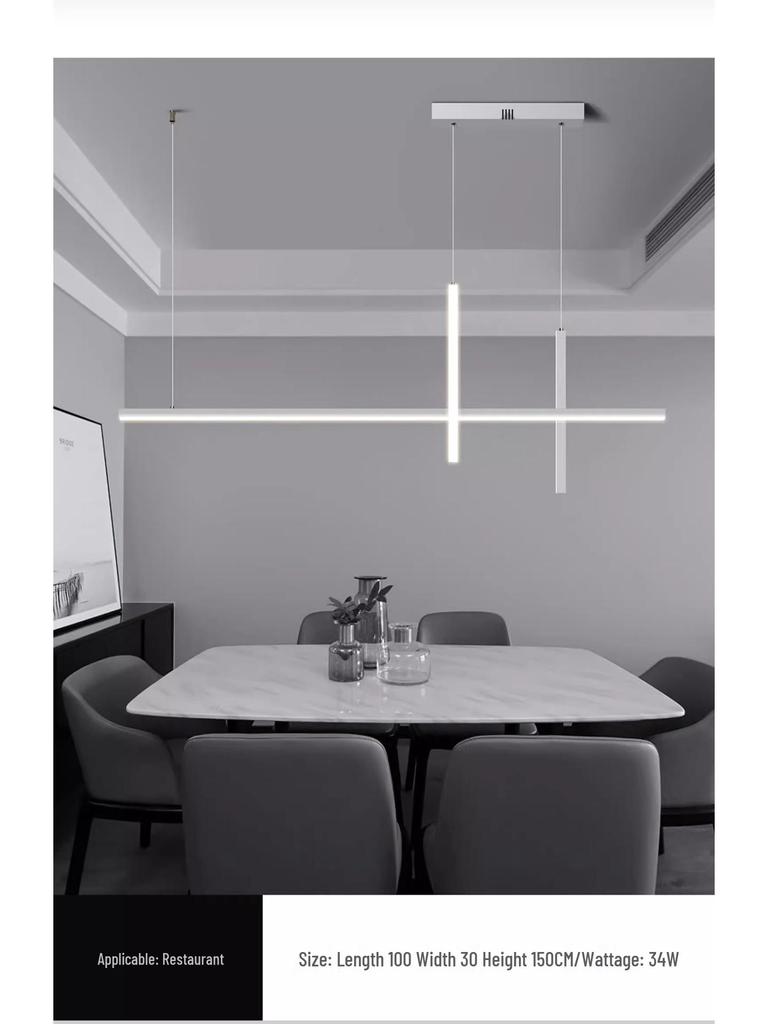 Modern Minimalist LED Pendant Light for Dining Table, Office, or Living Room