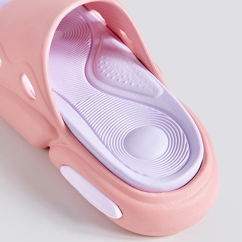 New Unisex Thick Platform Slippers Women 2024 Summer Mixed Color Non Slip Slides Woman Outdoor Beach Flip Flops Couple Shoes 45