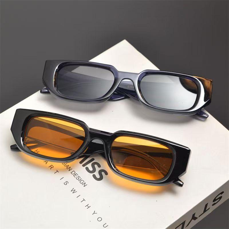 Vintage Rectangle Sunglasses Women Retro Small Frame UV400 Protection Fashion Designer Shades Eyewear Men Unisex Goggles