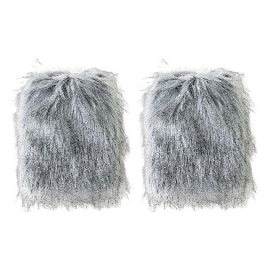 Sztuczne futro ocieplacze na nogi damskie dziewczęce futrzane nakładki na buty puszyste nakładki na mankiety butów przytulne zimowe ocieplacze na łydki na imprezy odzież uliczna