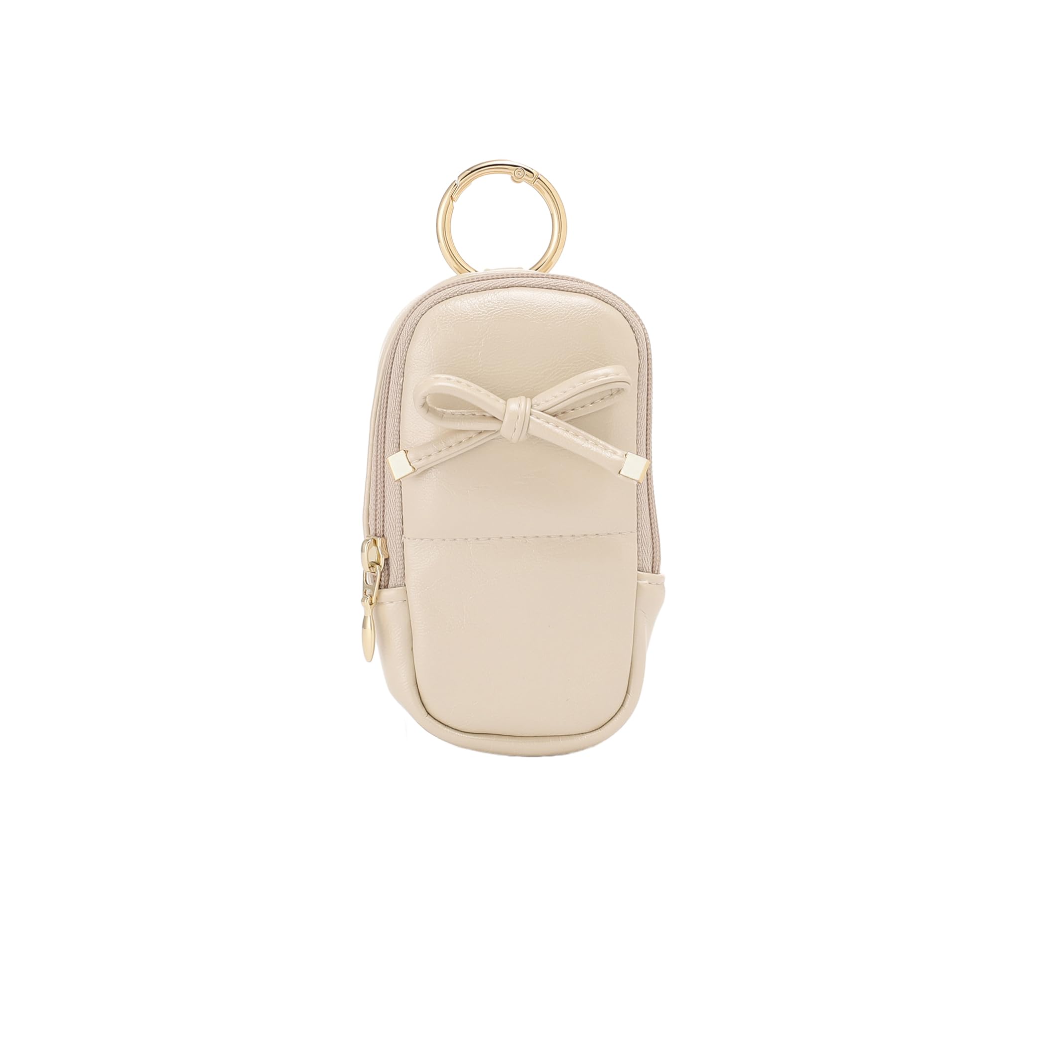 Косметичка Afternoon Tea Living Pouch JS24, Брелок-косметичка с лентой из искусственной кожи, Цвет слоновой кости