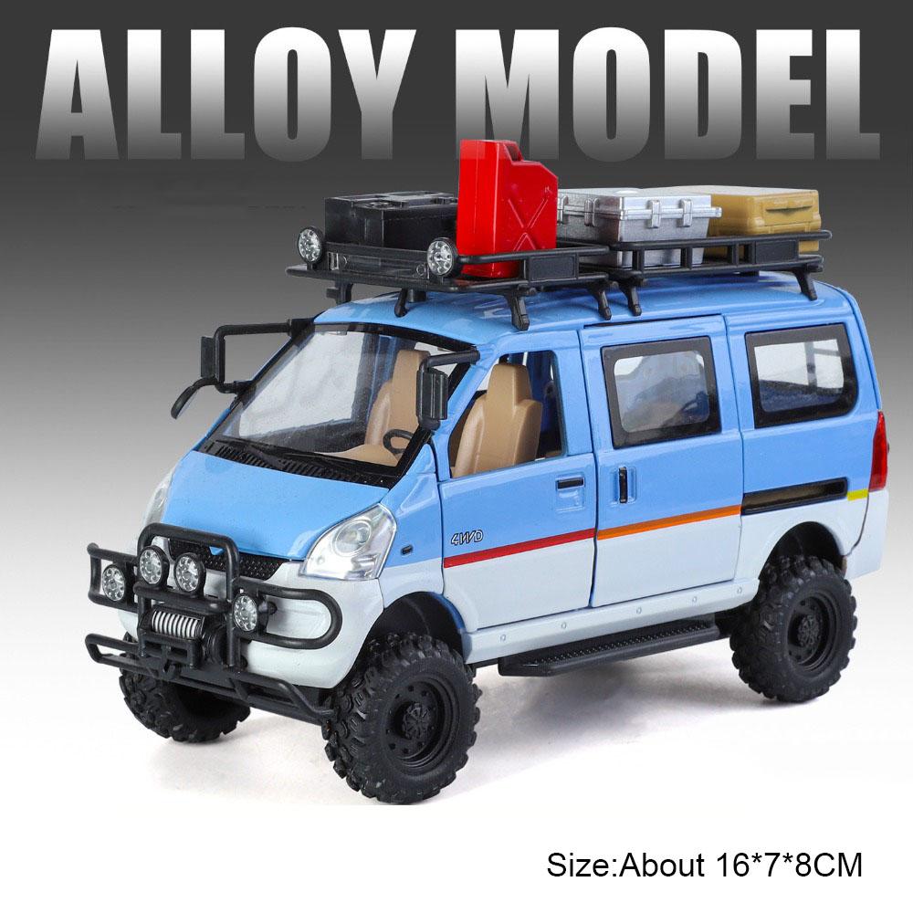 1:24 Scale WULING MINIEV Toy Model Car Metal Body Sound Light Pull Back Simulation Off-road Vehicles Models Children's Gifts