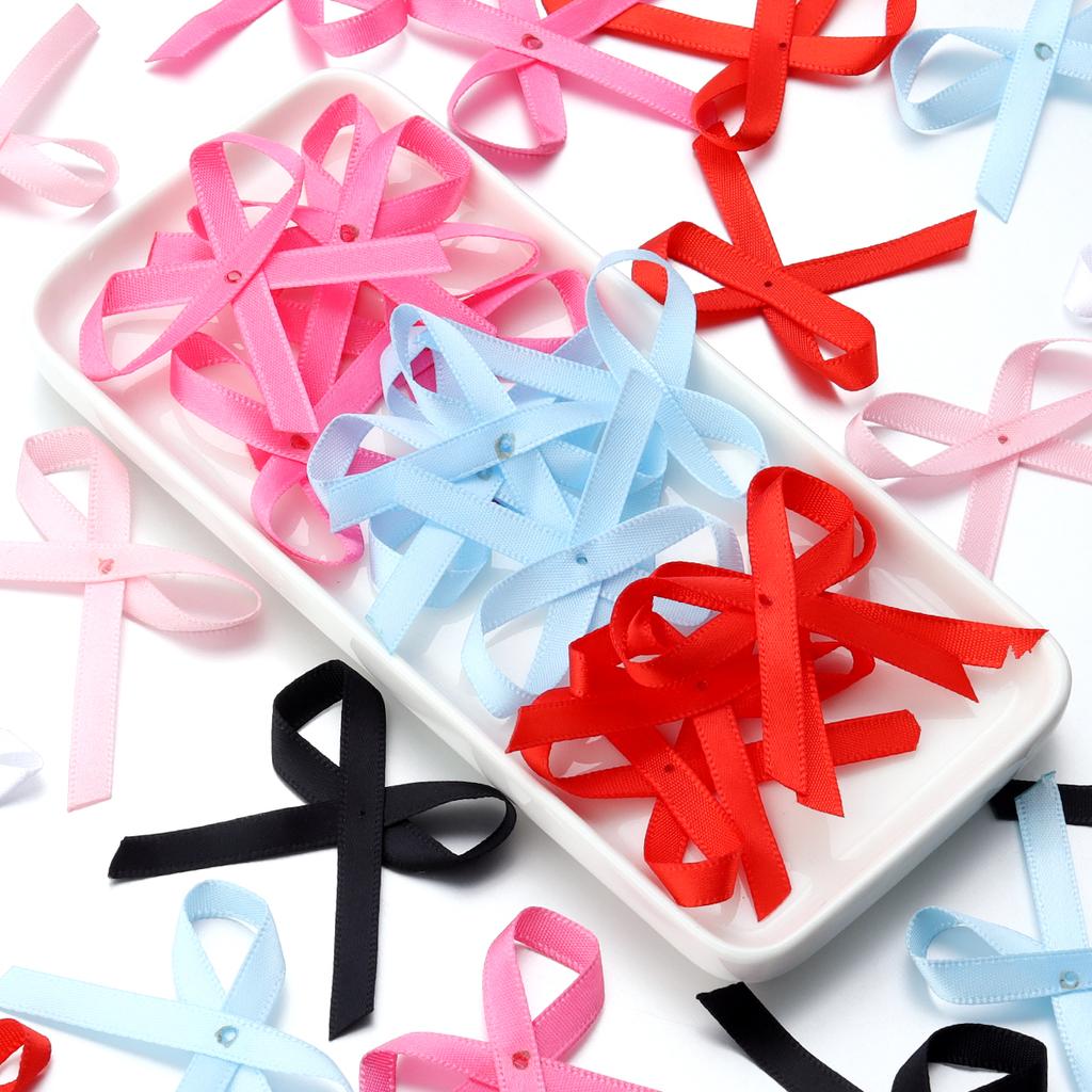 50pcs 5*4cm Satin Ribbon Bows Colorful Handmade Bowknots For DIY Home Party Clothing Sewing Headwear Gift Decoration Accessories