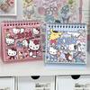 Hello Kitty 2026 Desk Calendar Cartoon Sanrio Plan Message Desktop Ornaments Weekly Plan Book Stationery Office Supplies