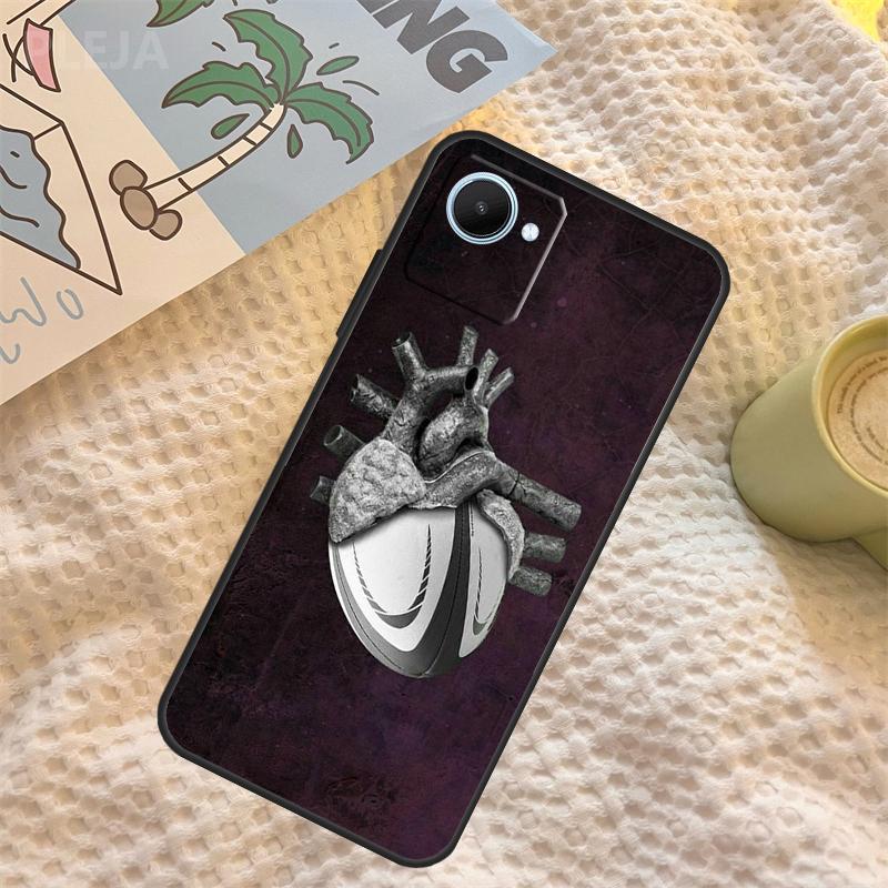 

Rugby Football Sport Case For Realme C71 C75 C61 C53 C55 C33 C63 C51 C65 C67 11 12 13 14 Pro Plus GT6 GT7 15 Pro Realme GT7