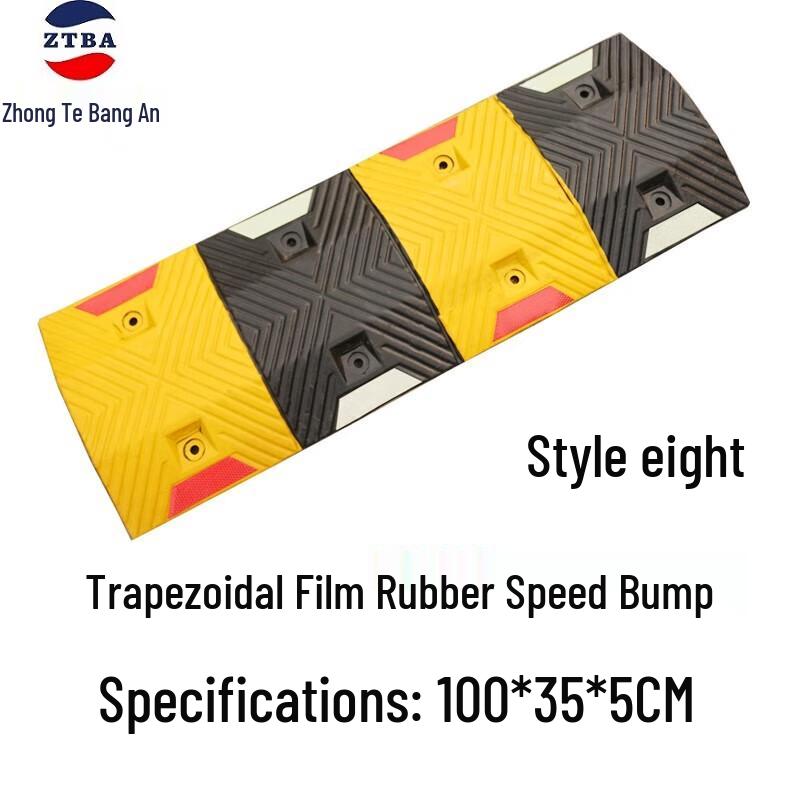 Reflective Rubber Road Speed Bump 5cm Height
