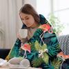 Flamingo Tropics Throw Blanket Air Conditioner Soft Blanket for Office Home