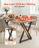 Table Legs, 740 X 610 Mm (H X W) Steel Furniture Legs, 1000 Kg Max Load Heavy Duty, Easy Installation, Stable for Home Office Desk DIY, Coffee Dinner