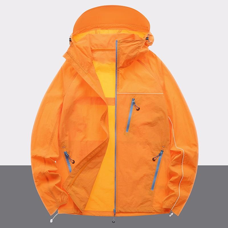 UPF50 Lightweight Hooded Sun Protection Jacket Men Women Outdoor Activities Breathable Windbreaker