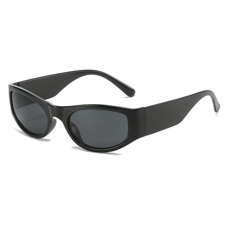 Simple Frame Sunglasses Y2K Fashion Street Sports Sunglasses regular
