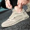 New Men's Mesh Sneakers 2025 Summer Mesh Sports Breathable Casual Shoes Comfortable Men's Tennis Shoes Lightweight Running Shoes