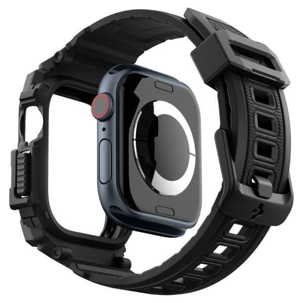 Spigen Rugged Armor Pro Apple Watch 10 / 11 42mm schwarz/mattschwarz ACS08591
