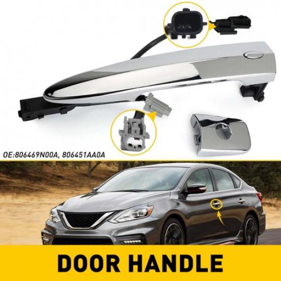 Front Exterior Chrome Door Handle Driver Side LH LF For Nissan Maxima Murano EKK