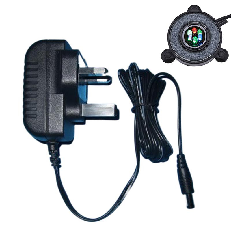 Lumină cu bule de aer pentru acvariu cu LED, rezervor de pește, disc de piatră cu bule de aer pentru acvariu pentru acvariu, producerea de oxigen, schimbarea culorii luminii