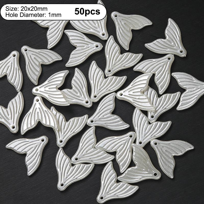 50Pcs 11Mm Acrylic Imitation Pearls Cartoon Bowknot Suitable For Making Bracelet Necklace Needlework Diy Accessories